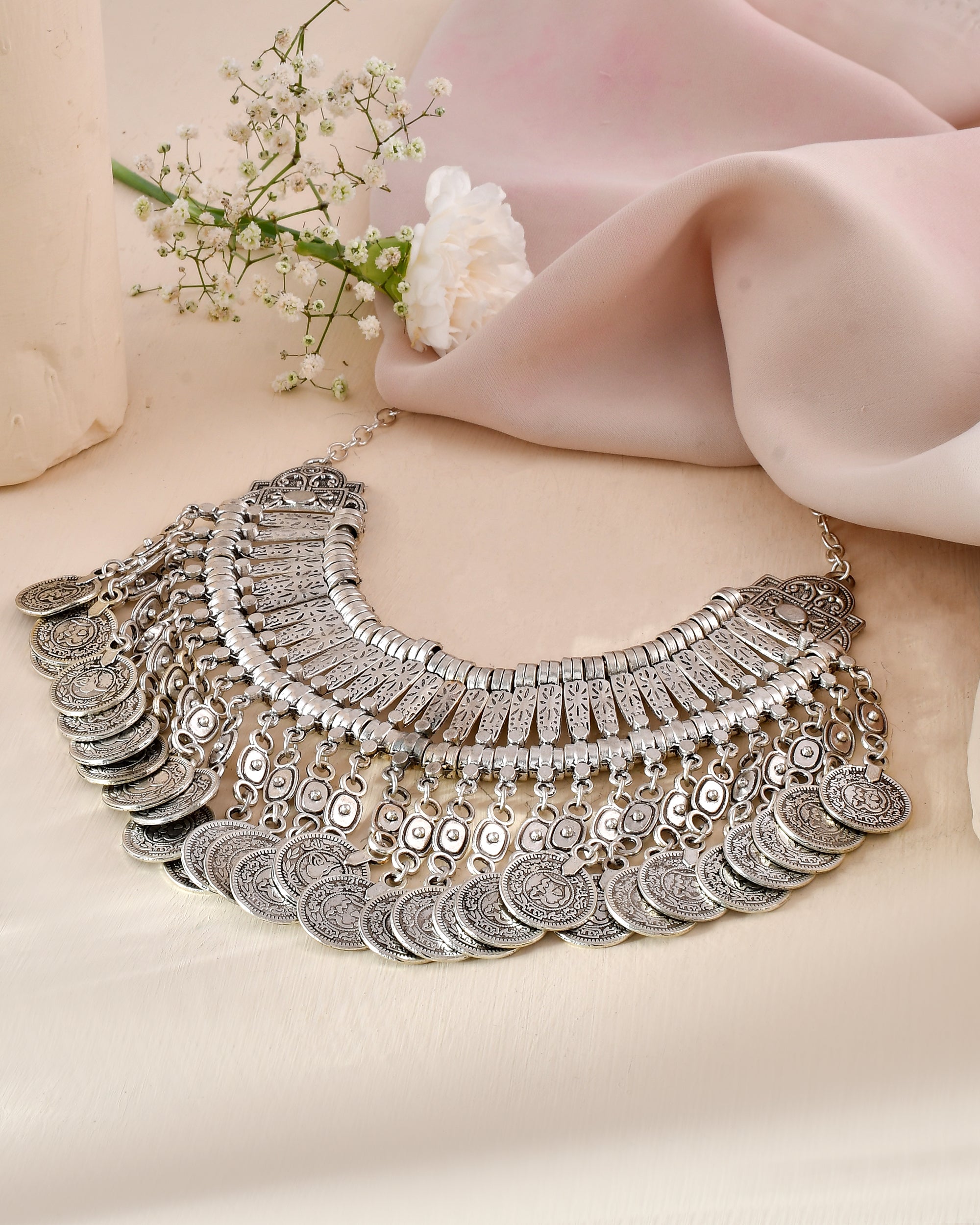 Shwet Mudra Haar Dandiya Necklace